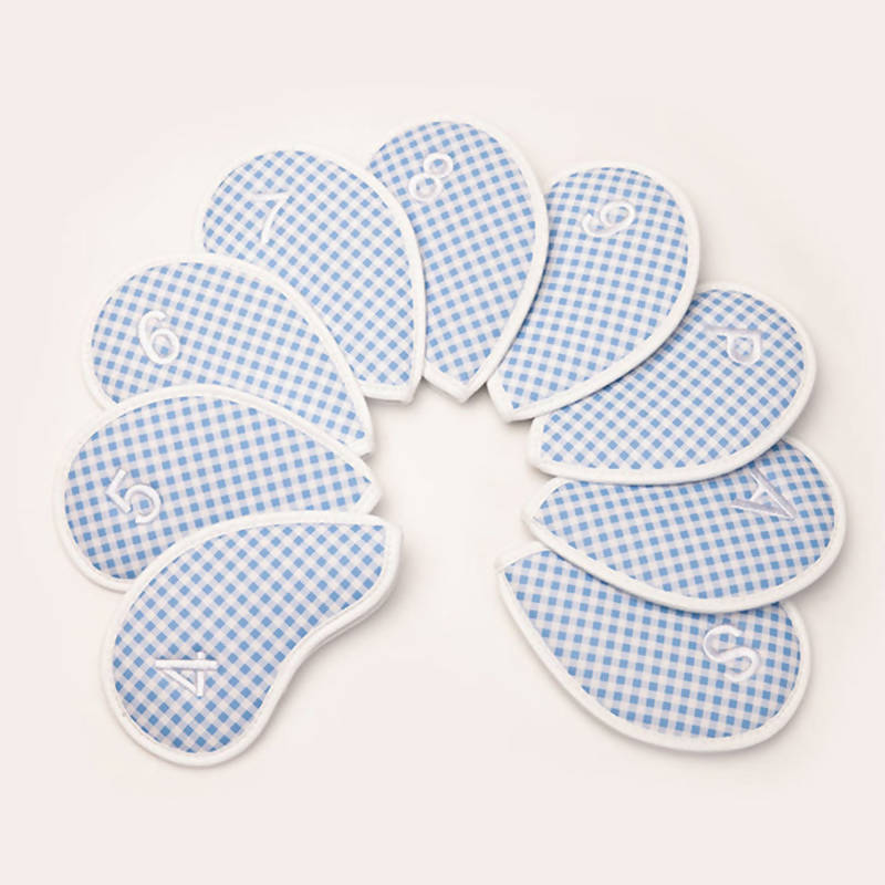 Gingham Check Iron Cover Set Blue