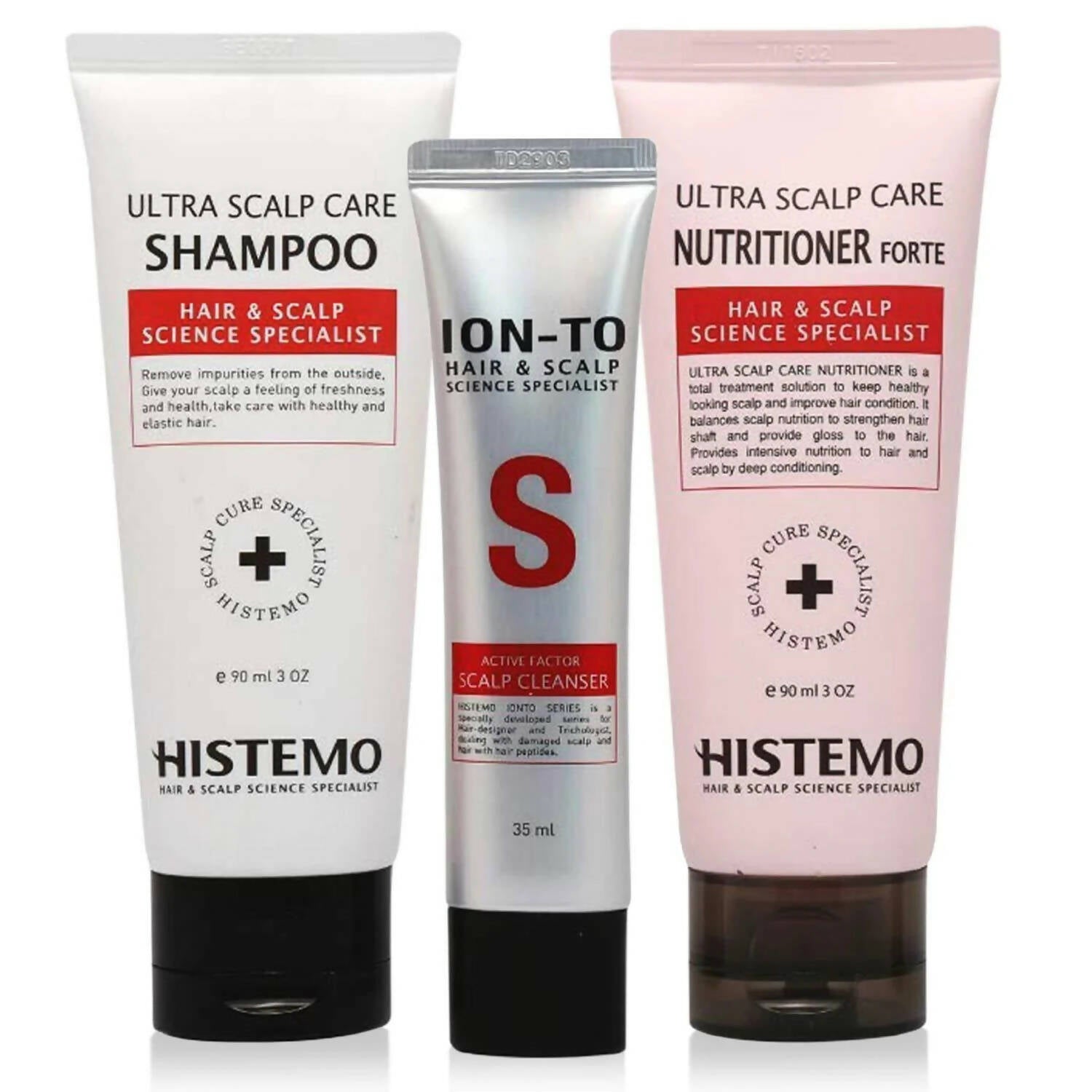 [SALE] Histemo Scalp Care & Hair Loss Prevention Kit w Scalp Detox Cleanser, Shampoo, Conditioner