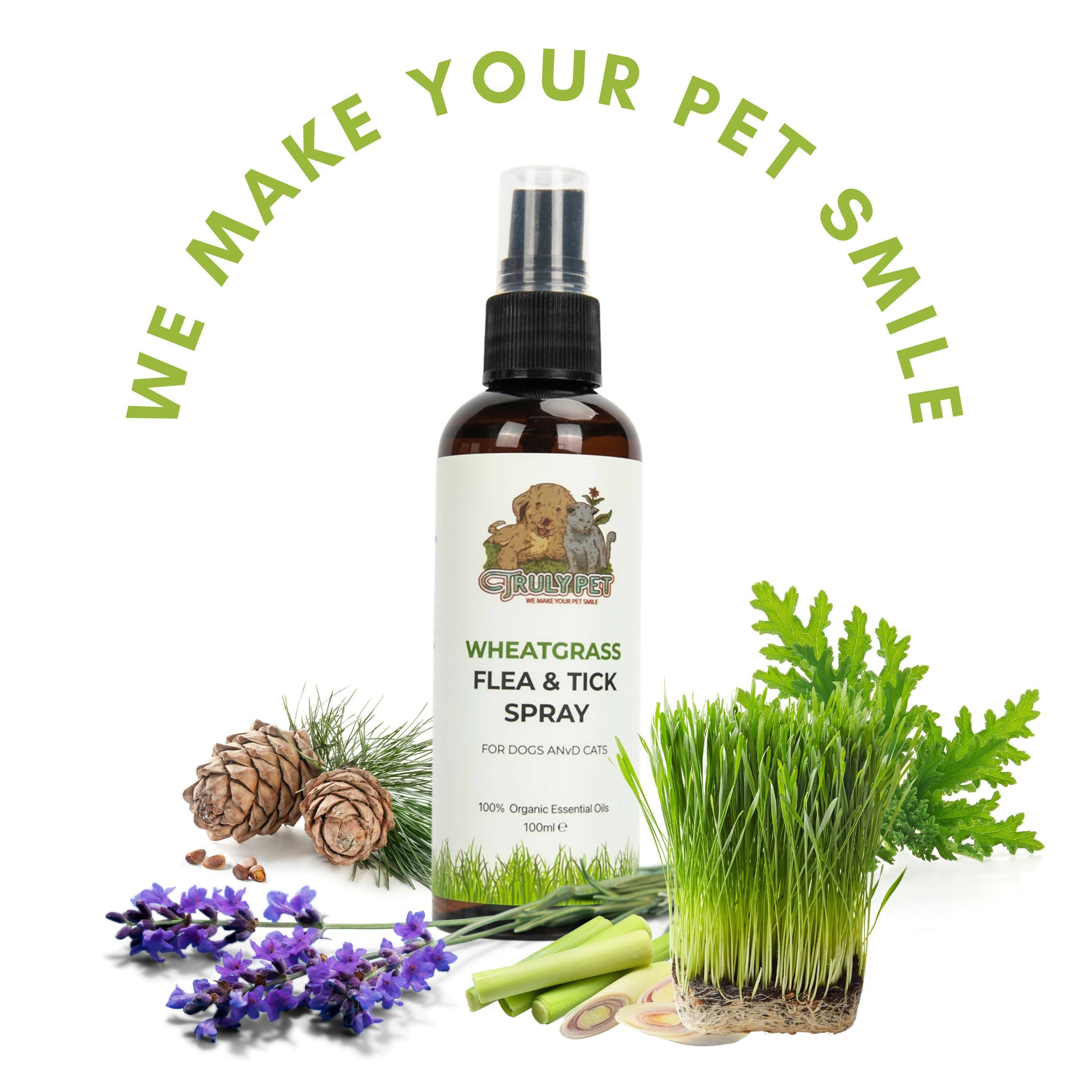 [TRULYPET] Wheatgrass Natural Oils Home Spray for Dogs and Cats [ 애견 보호 천연 스프레이]