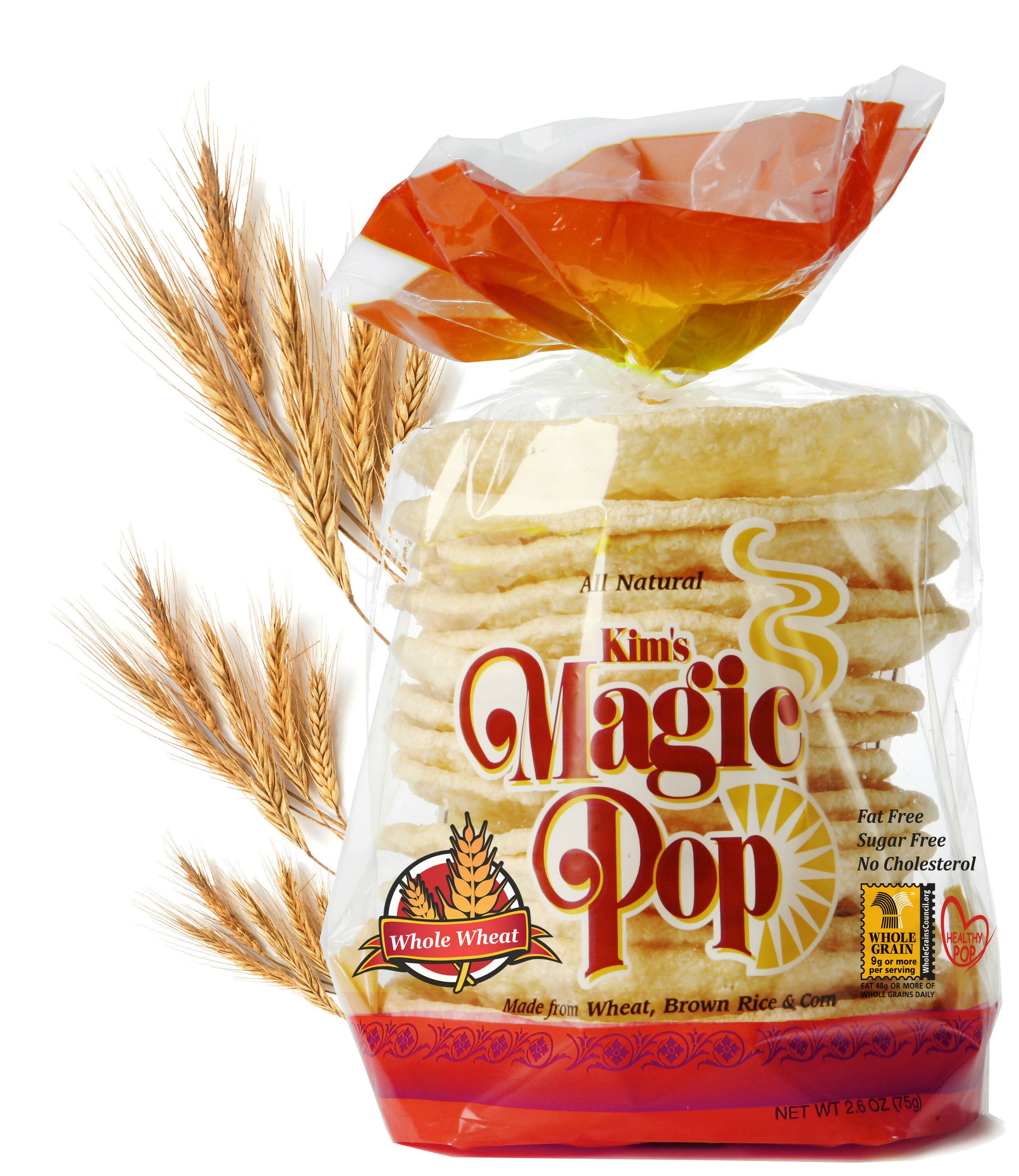 Kim's Magic Pop - Whole Wheat Flavor (12 Bags)