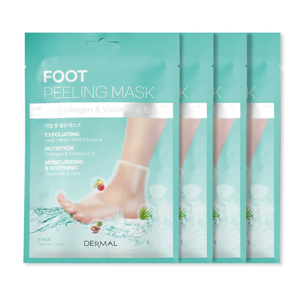 [Dermal] Foot Peeling Mask (4 Pairs)